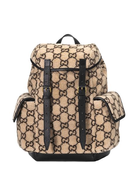 gucci print backpack